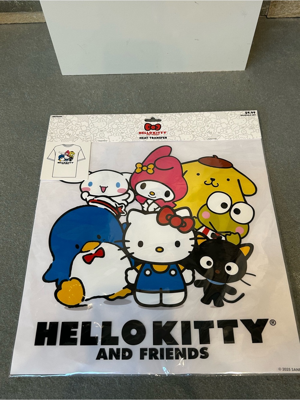 Hello Kitty and Friends Heat Transfer - Red Bow with Pink Accent